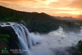 waterfall view by evening