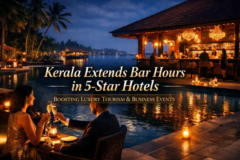 Kerala Extends Bar Hours in 5-Star Hotels